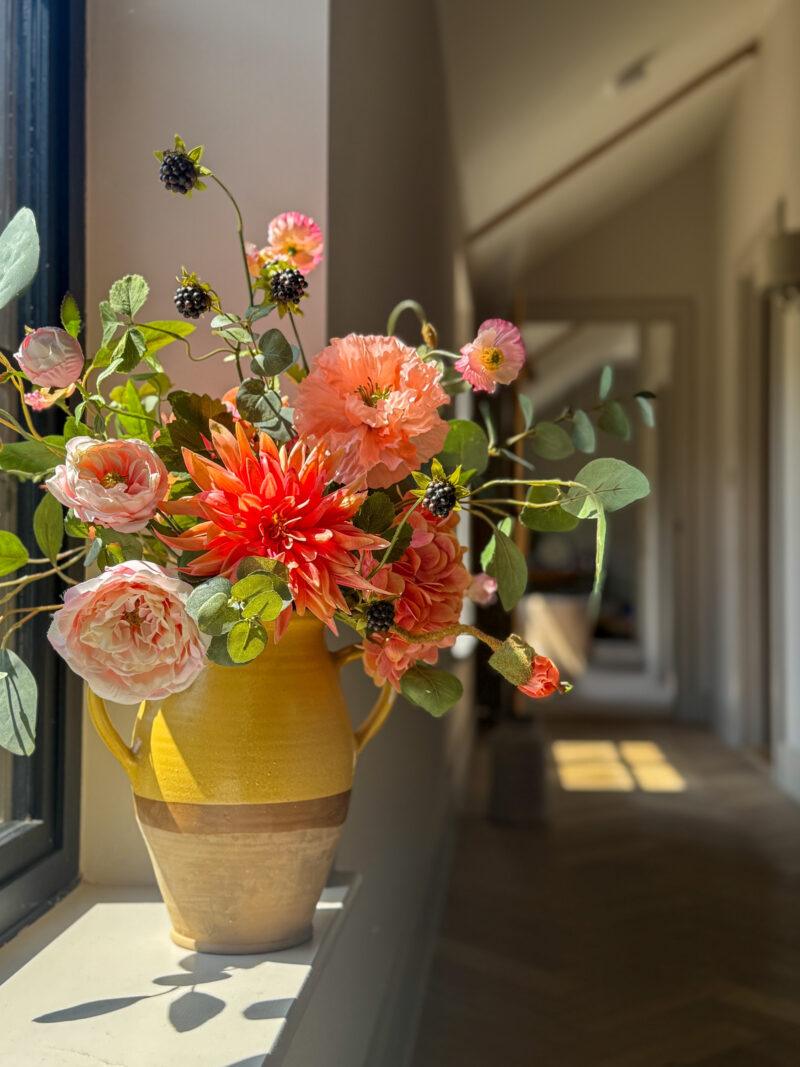 Faux Corals & Pinks Arrangement - Image 5