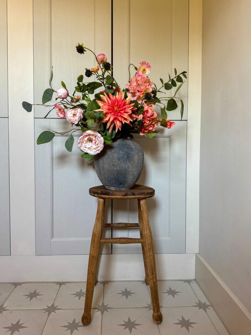 Faux Corals & Pinks Arrangement - Image 4