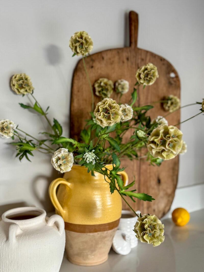 Faux Natural Scabiosa - Image 4