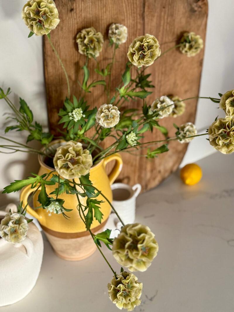 Faux Natural Scabiosa - Image 6