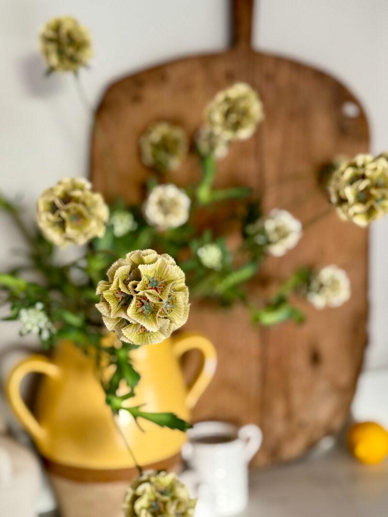 Faux Natural Scabiosa - Image 2