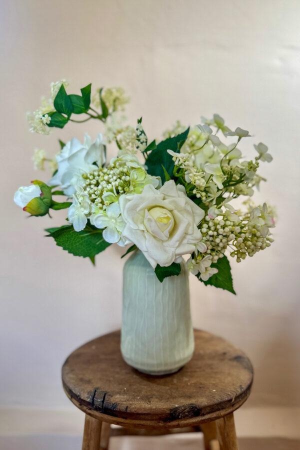 One-off Budding Hydrangea & Vase