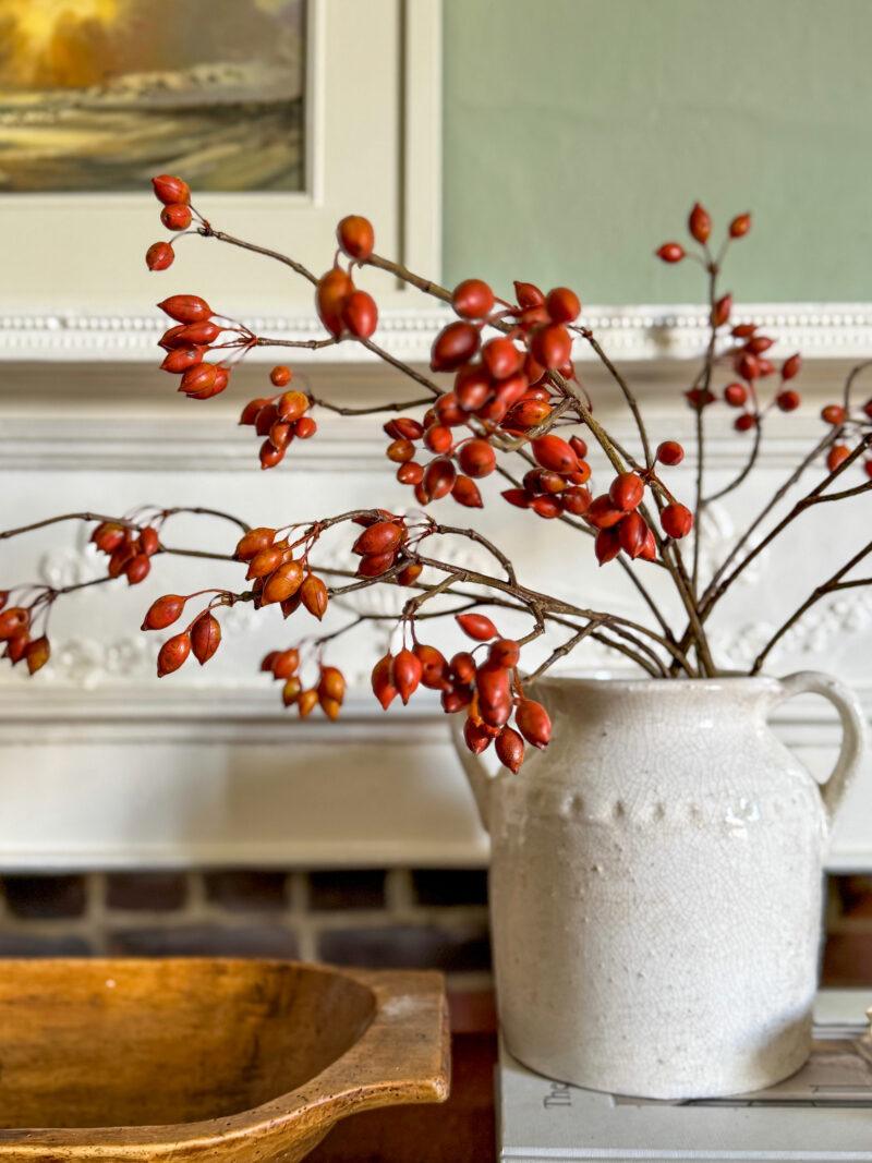Faux Rosehip Berries Spray - Image 6
