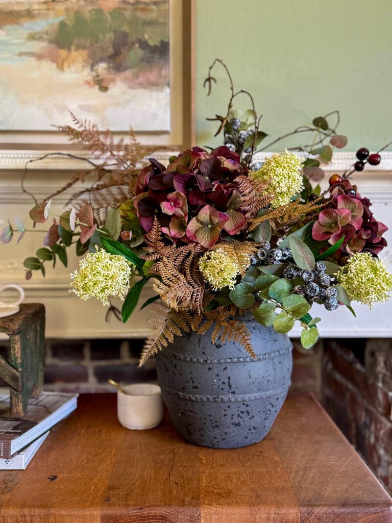 Faux Autumn Mulberries Bouquet