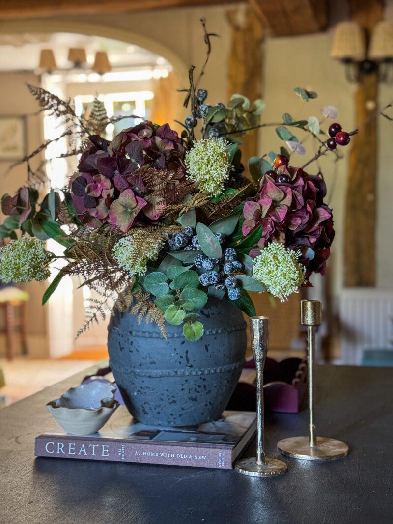 Faux Autumn Mulberries Bouquet - Image 5