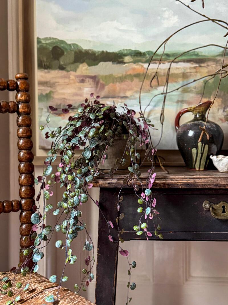 Faux Potted Burgundy Angel Vine - Image 6